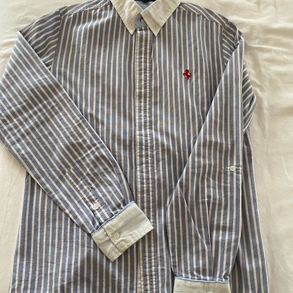 Boys Ferrari button down long sleeve shirt - Picture 4 of 7